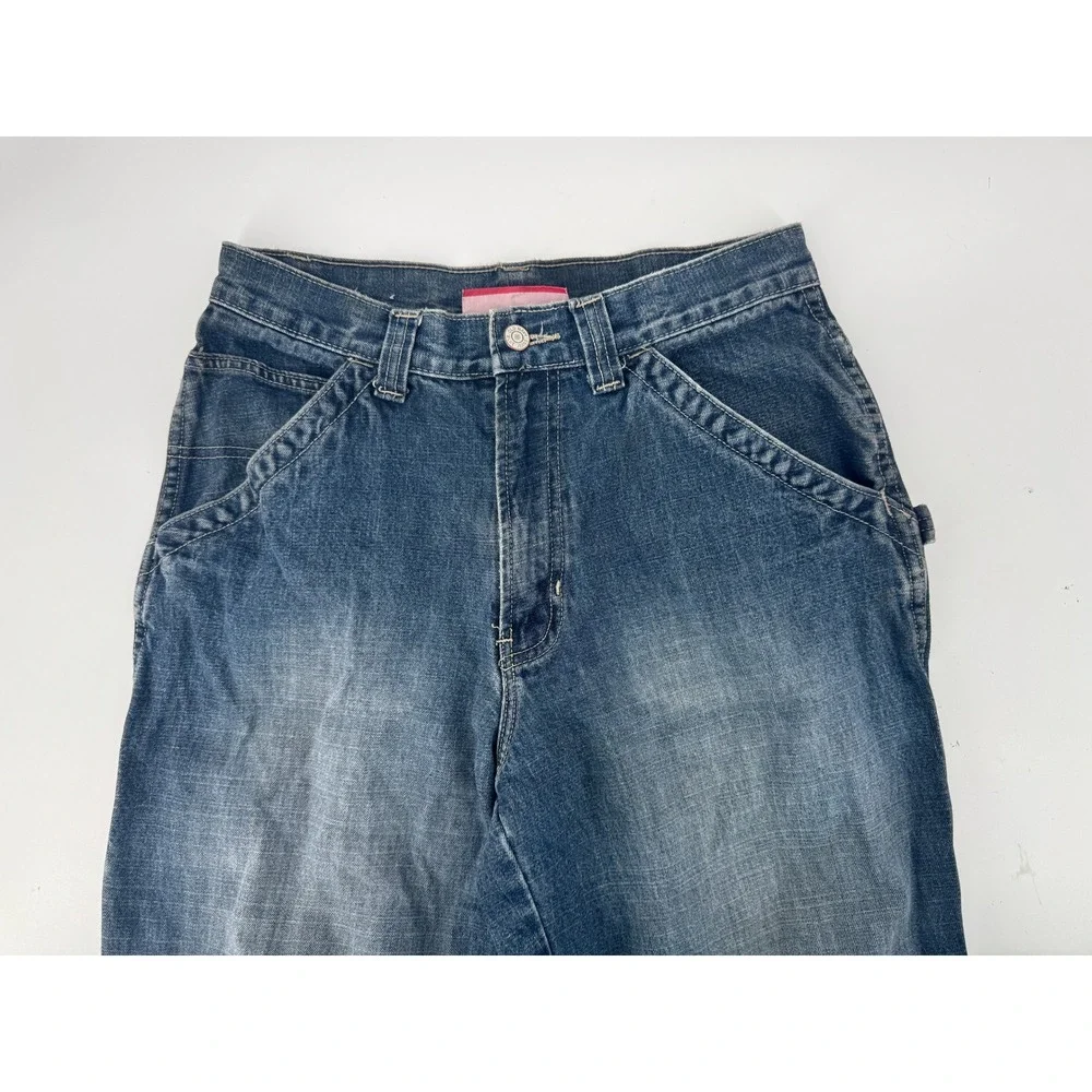 Old Navy Carpenter Jeans Mens 30x30 Blue‎ Vintage 2002 Relaxed Workwear Utility